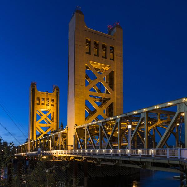 Tower Bridge in Sacramento, CA